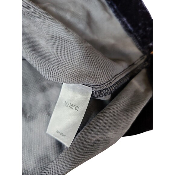 J. Jill Pure Jill Crushed Velvet Boxy Boho Blouse Women S Navy Tie-Dyed NWT - Picture 7 of 9